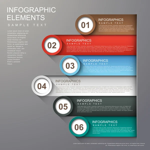 Abstract banner infographics