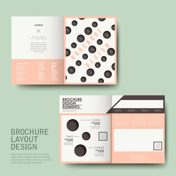 Brochure design with repeat dot