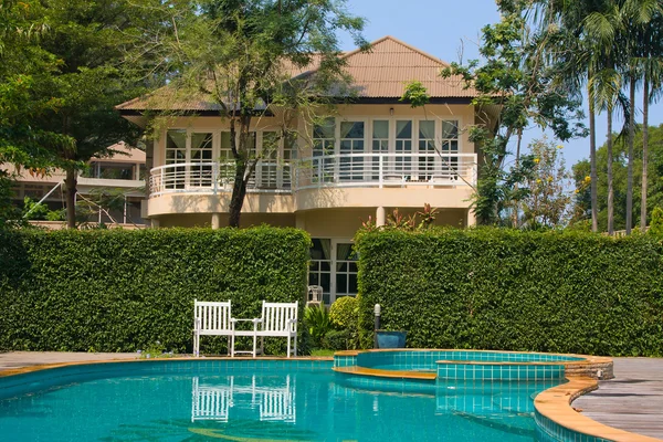 Tropical swimming pool in Thailand