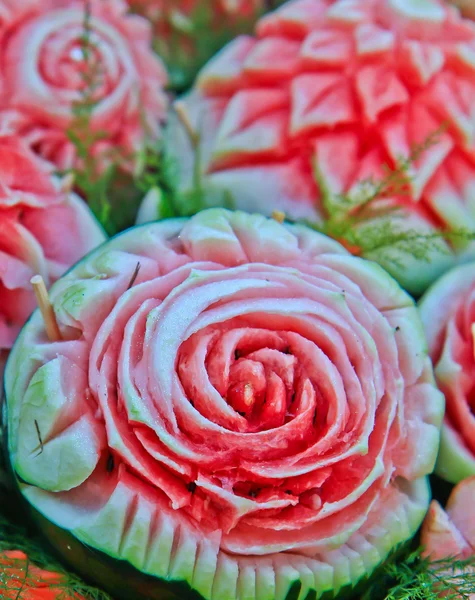 Flowers made from watermelon