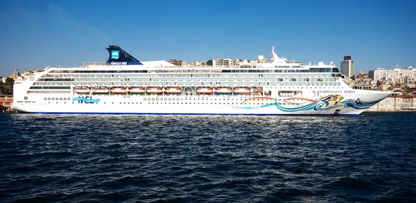 Stock Photo - ISTANBUL - OCTOBER 09 Celebrity MSC DIVINA, docked in port on October 09, 2013 in Istanbul Karakoy Port