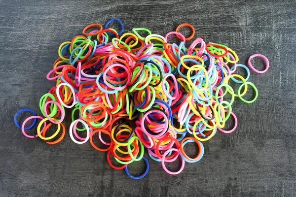 Colorful background Rainbow loom rubber bands fashion