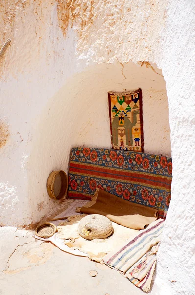 Troglodyte house in the Sahara desert of Africa