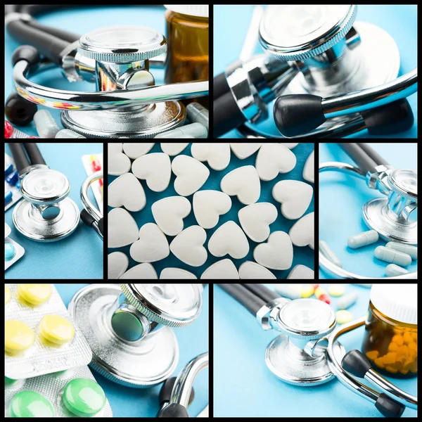 Medical theme collage