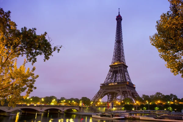 Eiffel Tower in sunrise at Seine, Paris