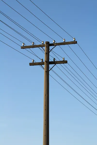 Old concrete electricity pylon