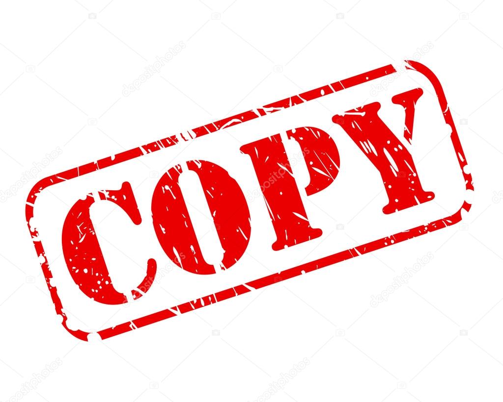 Copy Red Stamp Text — Stock Vector © Pockygallery 48727715