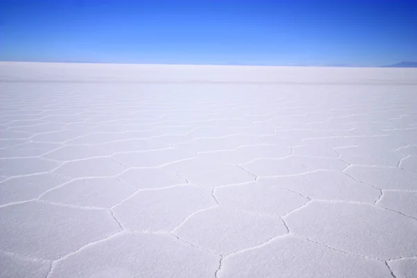 White landscape in salt desert, uyuni, Bolivia.