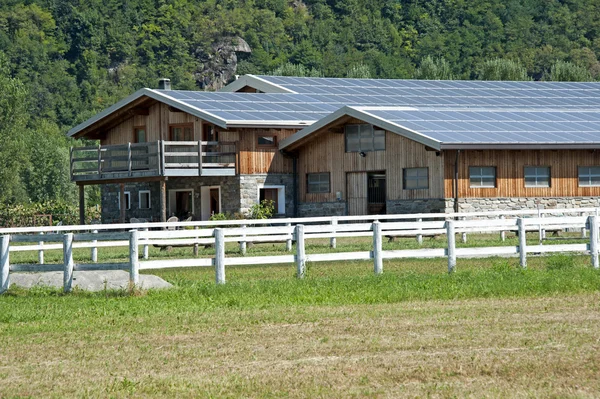 Solar panels farm