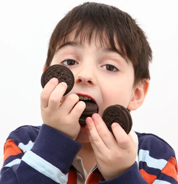 Boy Eating Cookies