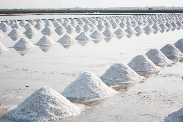 Salt Farm, salt pile in Thailand