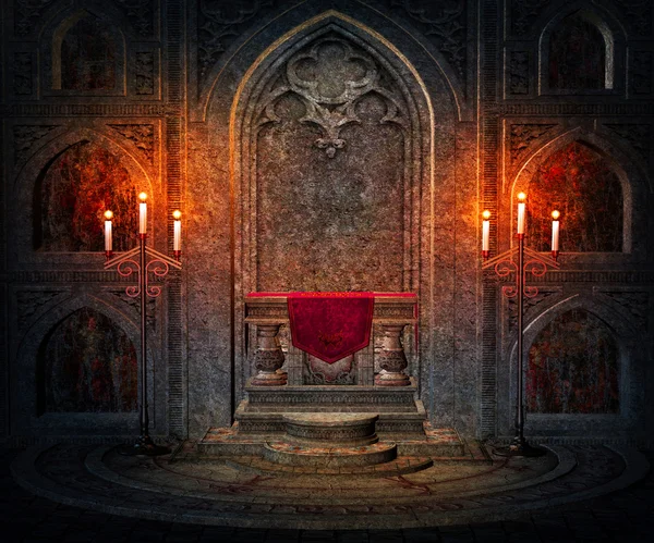 Dark Interior Gothic Background