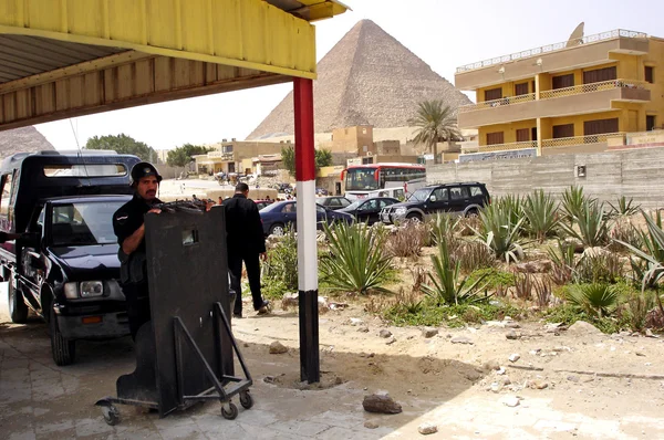 Egyptian Security at the Great Pyramids in Giza