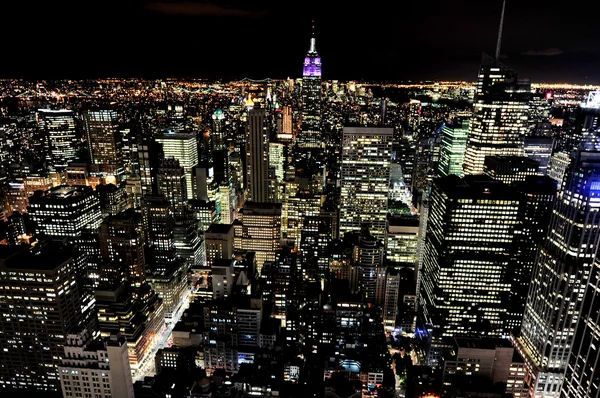 Empire State Building at night in Manhattan New York