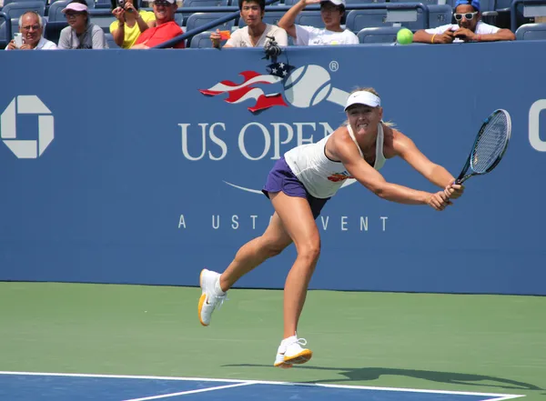 Four times Grand Slam champion Maria Sharapova practices for US Open at Billie Jean King National Tennis Center