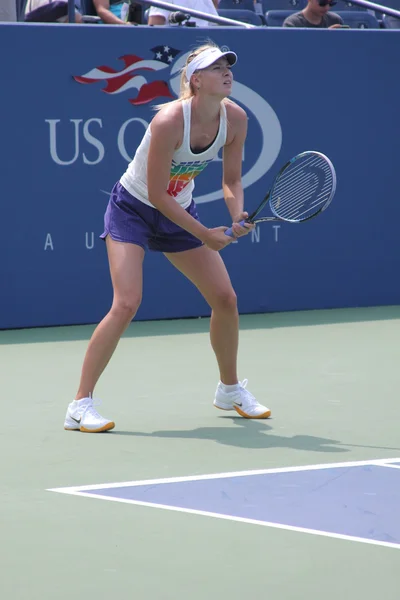 Four times Grand Slam champion Maria Sharapova practices for US Open at Billie Jean King National Tennis Center
