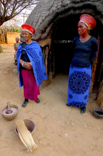 Zulu woman in traditional closes in Shakaland Zulu Village.
