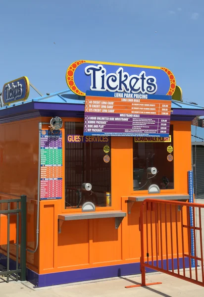 Ticket booth in Coney Island Luna Park.