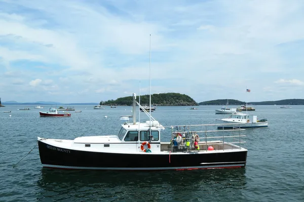 Lobster boats at French Bay near Bar Harbor, Maine