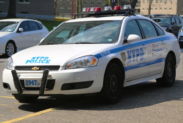 NYPD patrol car in Brooklyn, NY