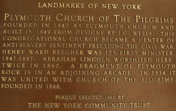Plymouth Church of the Pilgrims in Brooklyn