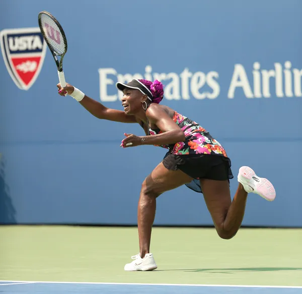 Nine times Grand Slam champion Venus Williams during her first round match at US Open 2013