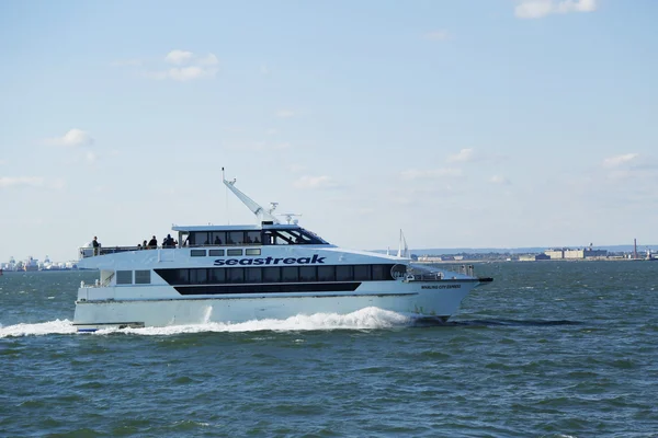 SeaStreak ferry boat rides at the New York Harbor