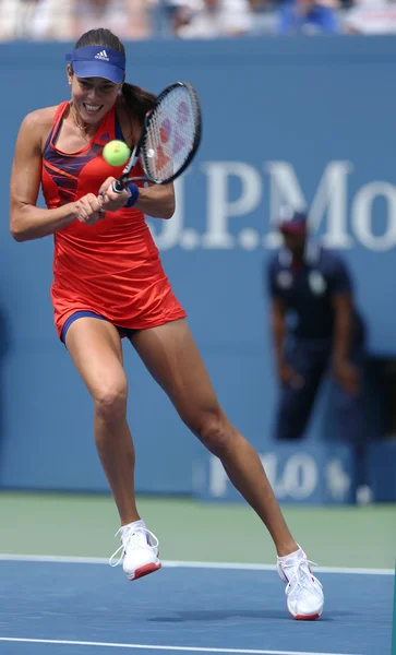 Grand Slam champion Ana Ivanovich during third round match at US Open 2013 against Christina McHale at Billie Jean King National Tennis Center