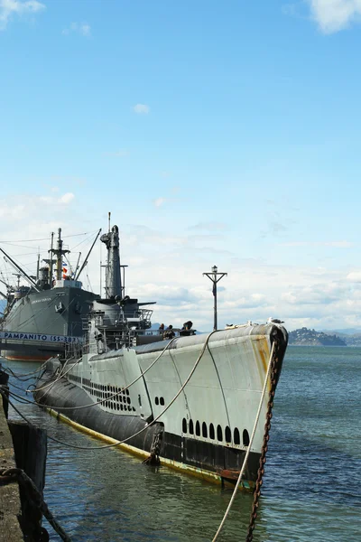 USS Pampanito a Balao-class diesel-electric submarine earned six battle stars for World War II service in Fisherman's Wharf