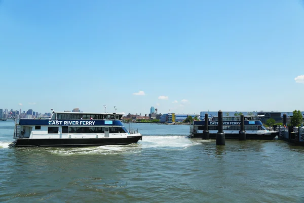 East River ferry boats at North Williamsburg Stop in Brooklyn