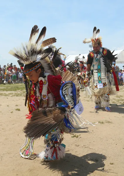 Unidentified  Native American dancers at the NYC Pow Wow