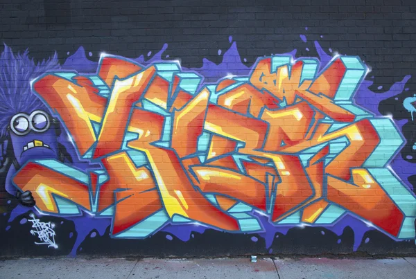 Graffiti at East Williamsburg neighborhood in Brooklyn, New York