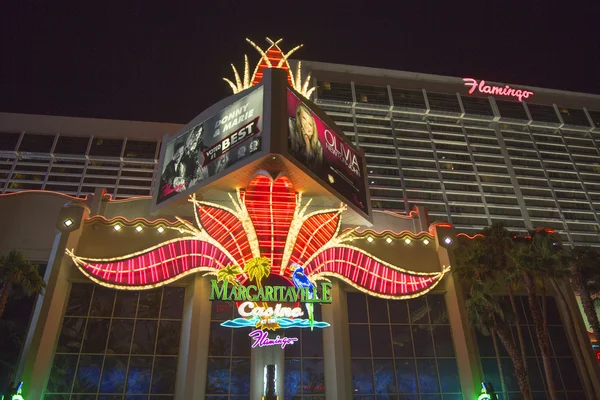 Neon sign in the front of Flamingo Las Vegas Hotel and Casino
