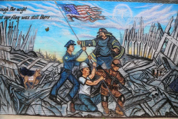 September 11 mural in Brooklyn