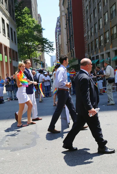 New York State Governor Andrew Cuomo participates at LGBT Pride Parade in New York