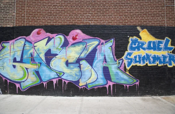 Graffiti in Williamsburg section in Brooklyn