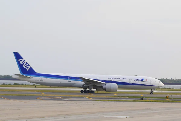 All Nippon Airways Boeing 777 taxing in JFK Airport in NY