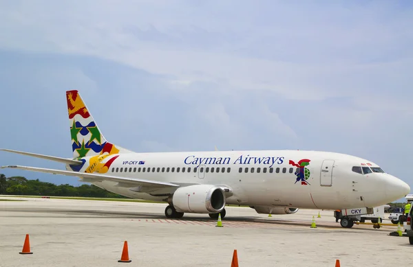 Cayman Airways Boeing 737 at Owen Roberts International Airport at Grand Cayman