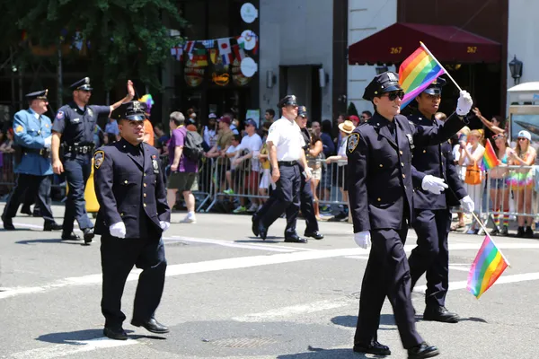 FDNY members at LGBT Pride Parade in New York City
