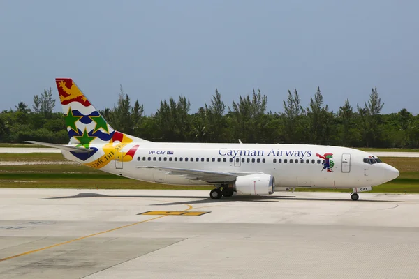 Cayman Airways Boeing 737 at Owen Roberts International Airport at Grand Cayman