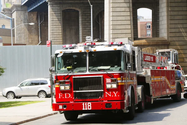 FDNY Tower Ladder 118 truck in Brooklyn