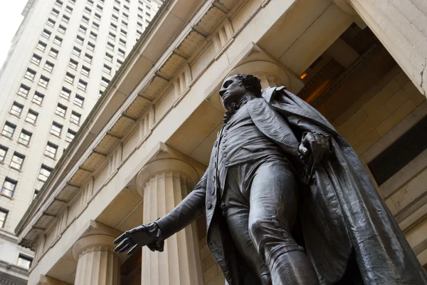 George Washington at the Federal Hall on Wall St., New York