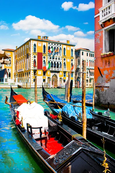 Gondolas at Canal Grande in Venice, Italy