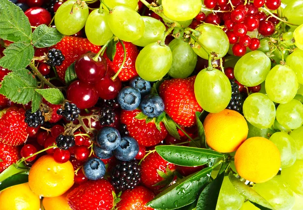 Mix of fruits and berries