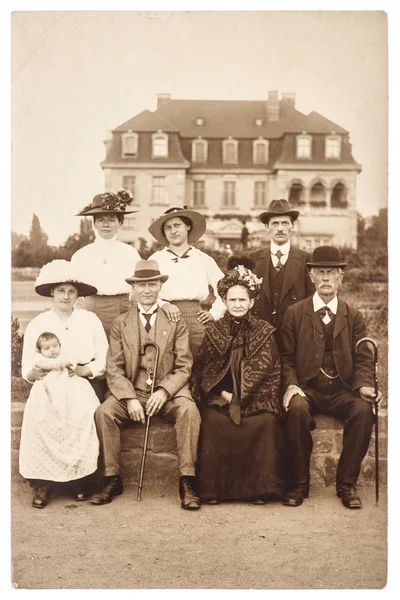 Antique portrait of a wealthy family