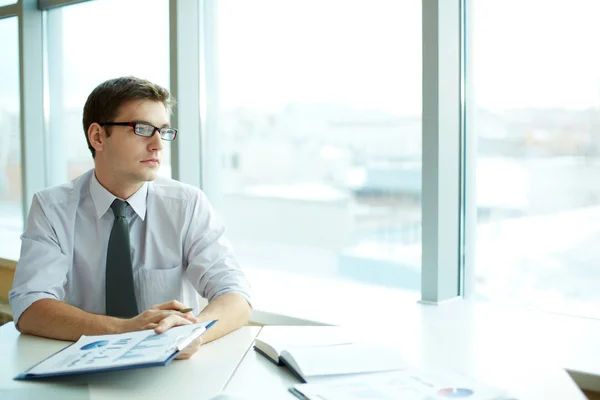 Pensive businessman