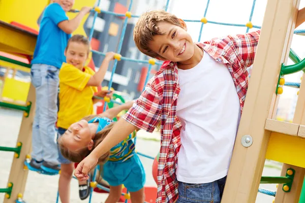 Kids having fun on playground