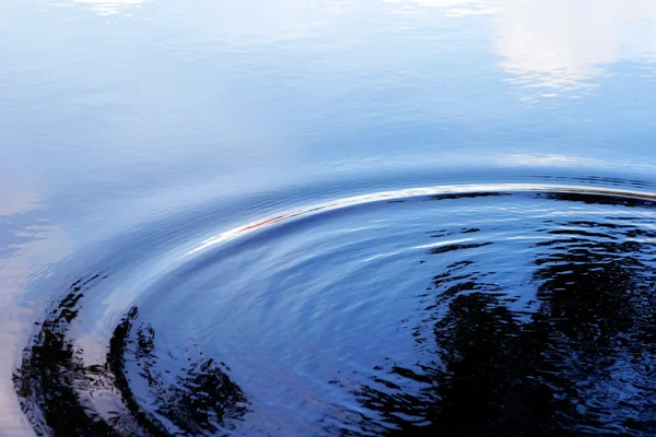 Ripple on the water and reflection of sky