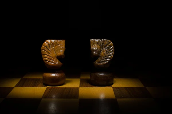 Horses in chess game