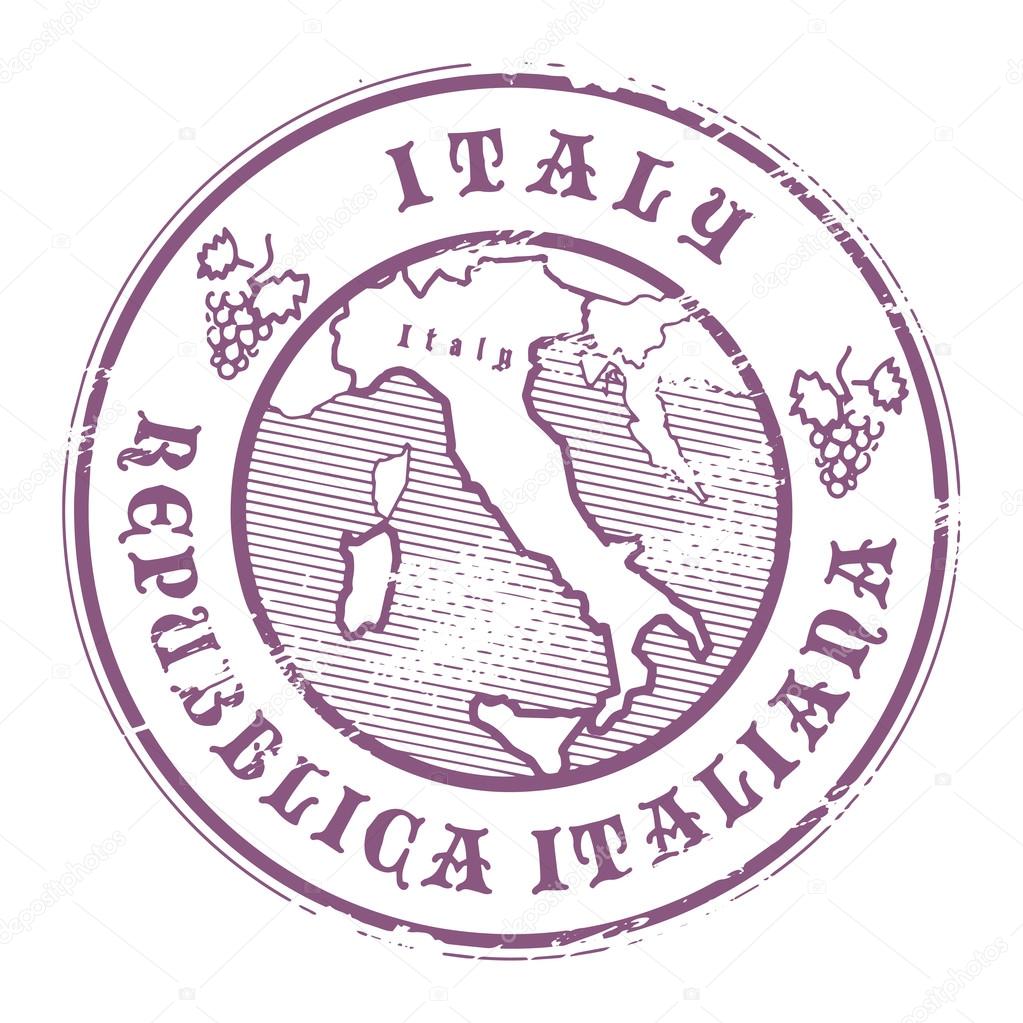 Italy stamp — Stock Vector © _fla #13956090